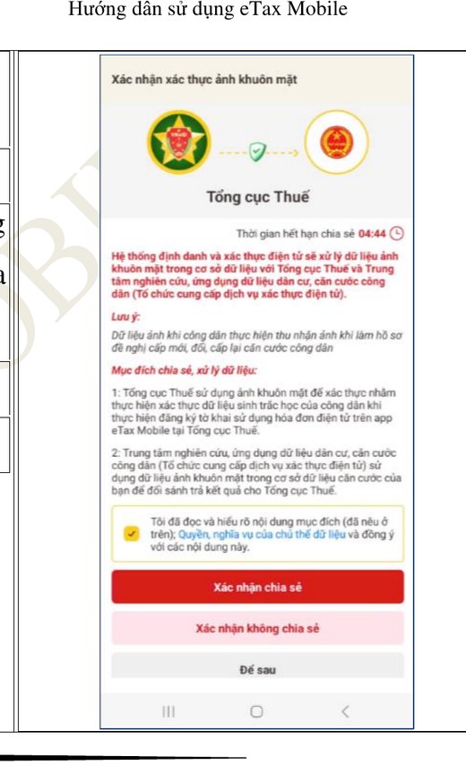 X&aacute;c nhận x&aacute;c thực ảnh khu&ocirc;n mặt