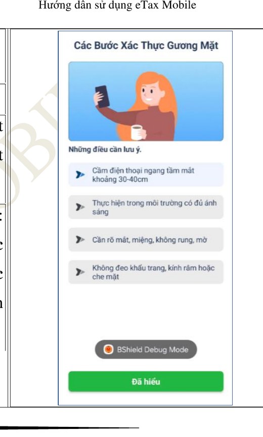 C&aacute;c bước x&aacute;c thực gương mặt