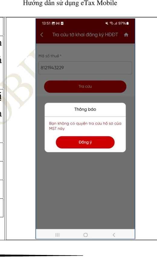 Th&ocirc;ng b&aacute;o kh&ocirc;ng c&oacute; quyền tra cứu