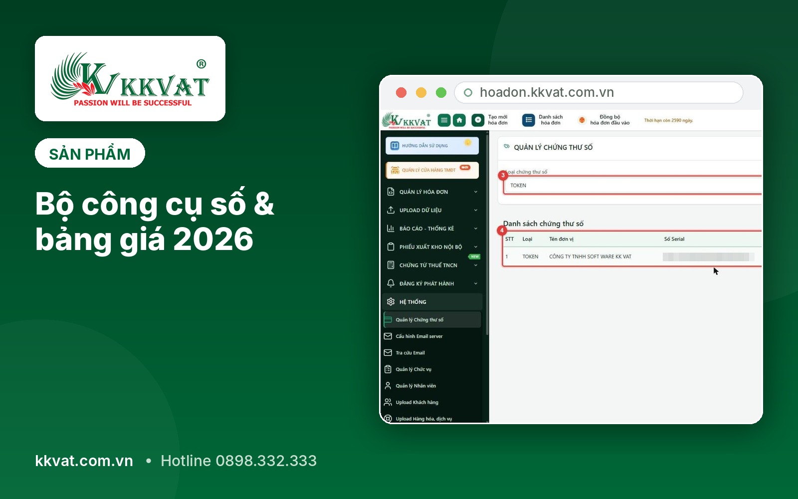 Chữ ký số, hợp đồng điện tử, chứng từ thuế TNCN, BHXH điện tử: bộ công cụ số KKVAT và bảng giá 2026